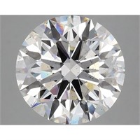 Igi Certified Round Cut 3.80ct Si1 Lab Diamond