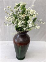 Ceramic Vase & Flowers