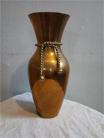 Vintage Brass Rope Design Vase