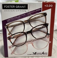 Design Optics Glasses +3.00 (missing 1)