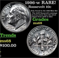 1996-w Roosevelt Dime RARE! 10c Grades GEM+++ Unc