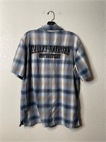 Harley Davidson Plaid Button Up Shirt