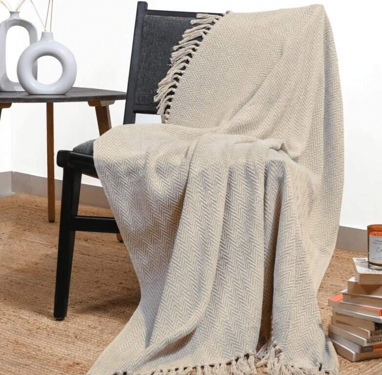 (new)Silver Lining Throw Blanket 50x60 Inches