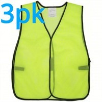 3pk Condor Safety Vest Lime Universal 1YAC5