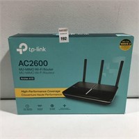 TP LINK AC2600 MU-MIMO WI-FI ROUTER 800MBPS