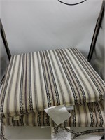 2 threshold stripe seat cushions