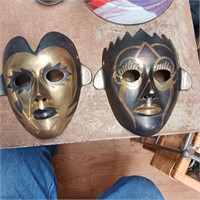 Brass Painted Masks