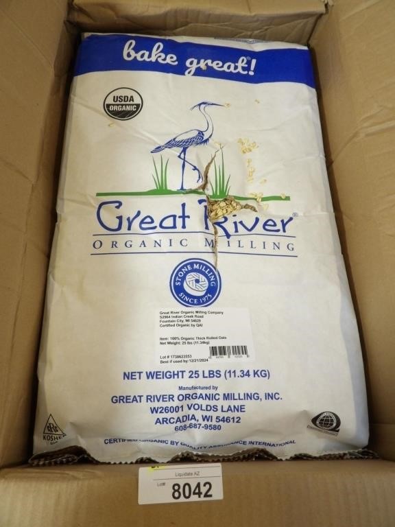Great River 25lbs Organic Milling