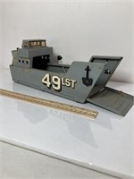 Vintage Buddy L metal landing craft