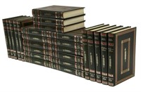 (25) FRENCH GILT EMBOSSED HARDCOVER LIBRARY BOOKS