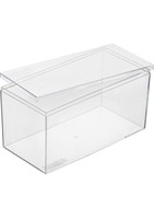 Hammont Clear Acrylic Boxes - 3 Pack - 8”x4”x4” -