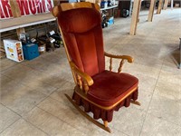 Cushioned rocking chair