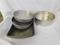 9" spring form pan - two 9" cake pans w/removable