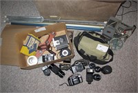 Lot, 35mm and 8mm cameras, projectors and