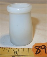 Miniture Milk Glass Jar / Bottle