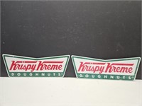 2 Krispy Keame Donut Signs 19 x 7"