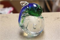 Dolphin Art Glass Paperweight