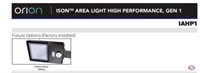 2 pcs; OrION ISON™ AREA LIGHT HIGH PERFORMANCE,