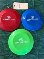3 GENERAL TIRE FRISBEES