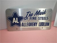 Allegheny Ludlum License Plate