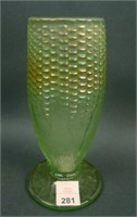 N Corn Vase w/ Stalk Base – Lime Ice Green (scarce