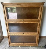 Oak Lawyer’s Bookcase 45.5X32inX13.5in