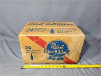 Vintage Flip Top Cardboard Pabst Blue Ribbon Box
