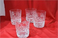 Lot of 4 Cut Glass Tumblers