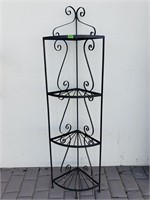 Wrought Iron Corner Shelf 4.5"