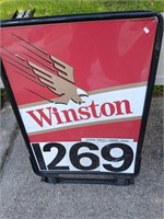 1988 Winston Double sided sign 26" by 39.5" tall