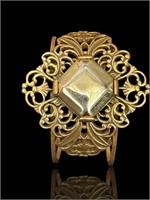 Antique Solid 10k Victorian Gold Crown Cuff