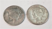 1922-S & 1923-S Peace Dollars