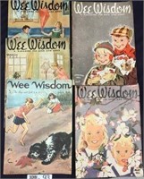 4 1950's Wee Wisdom Magazines