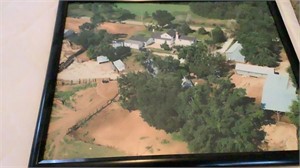 Two aerial farm photos