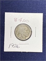 1926 Buffalo nickel coin