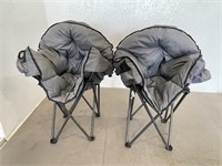 2- Papasan Folding Chairs