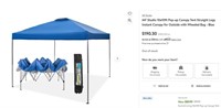 E8569 10x10ft Instant Pop-up Canopy Tent, Blue