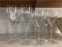 (12) Lenox Crystal Wine Glasses