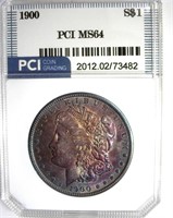 1900 Morgan PCI MS64 Nice Color