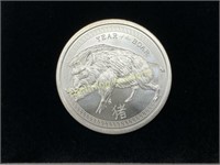 YEAR OF THE BOAR .999 FINE SILVER COIN