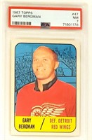 1967 Topps Hockey #47 Gary Bergman PSA 7 NM