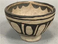 Small White and Black Acoma Pottery Bowl