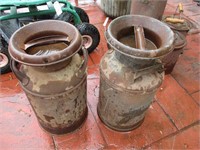 Lot (2) 5 Gal. Milk Cans