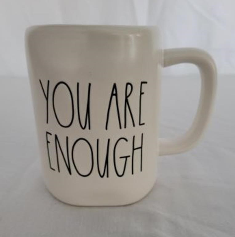 RAE DUNN YOU ARE ENOUGH LARGE MUG