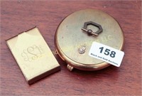 Brass Compact and dresser box
