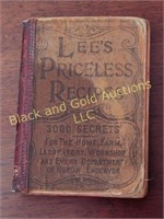 Lee's Priceless Recipes, 1895, homemakers guide