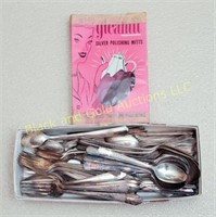 Lot of silver-plated flatware