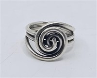 Modernist Sterling Silver Ring