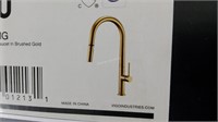 Unused Pull Down Kitchen Faucet, Brushed Gold