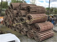 APPROX (30) ROLLS OF 4' WOOD SNOW FENCE